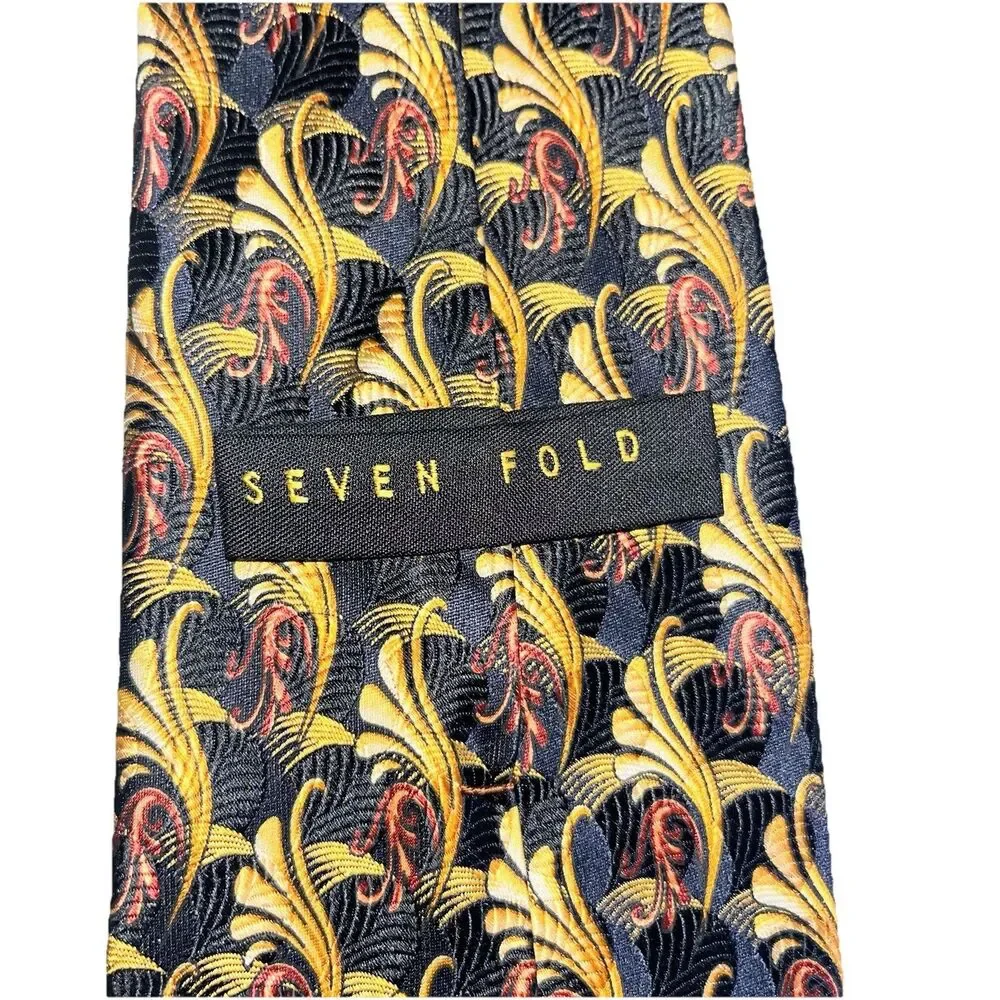 Robert Talbott Tie Seven Fold 14/40 Limited Edition Hand Sewn Woven Italian Silk